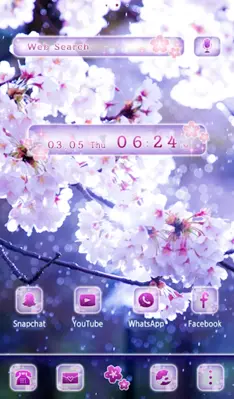 Cherry Blossoms in the Rain android App screenshot 0